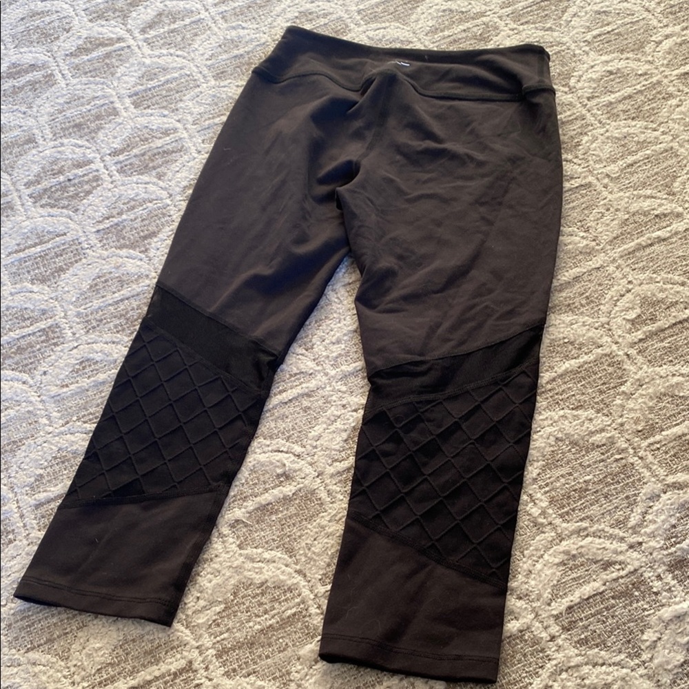 Beyond yoga, black textured leggings